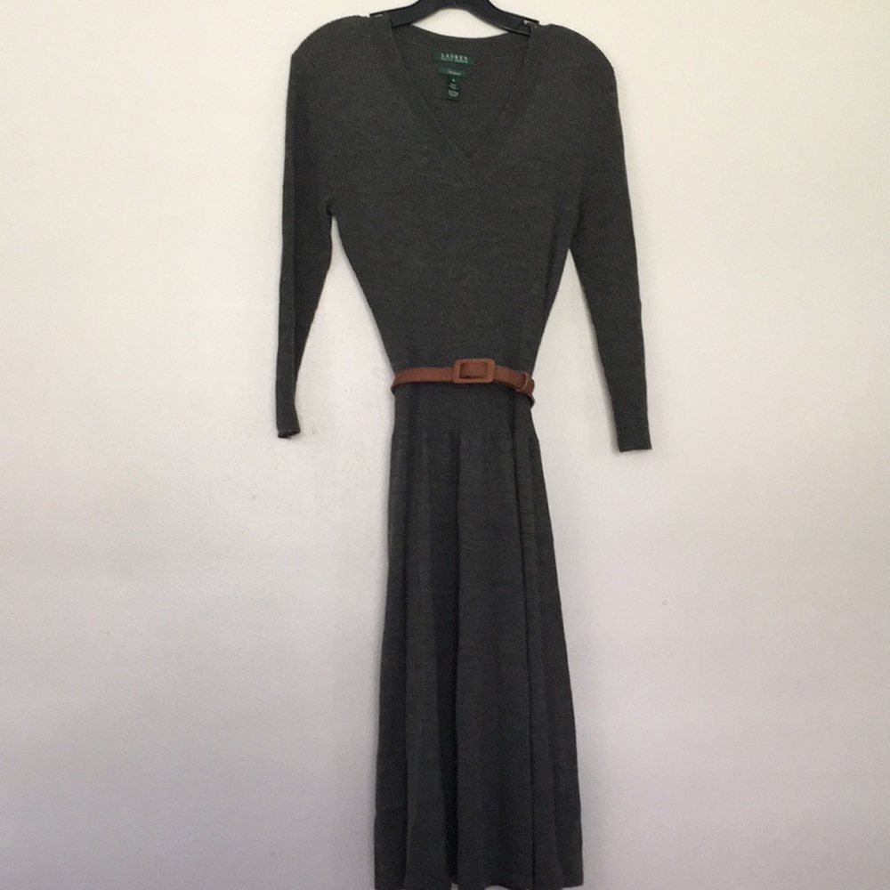 EUC size medium Gray Ralph Lauren  dress